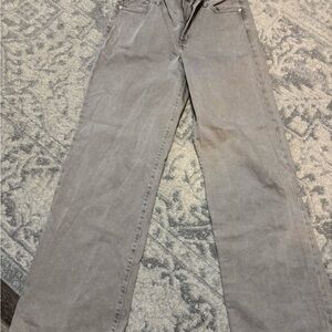 Express Taupe Wide Leg Denim Pants